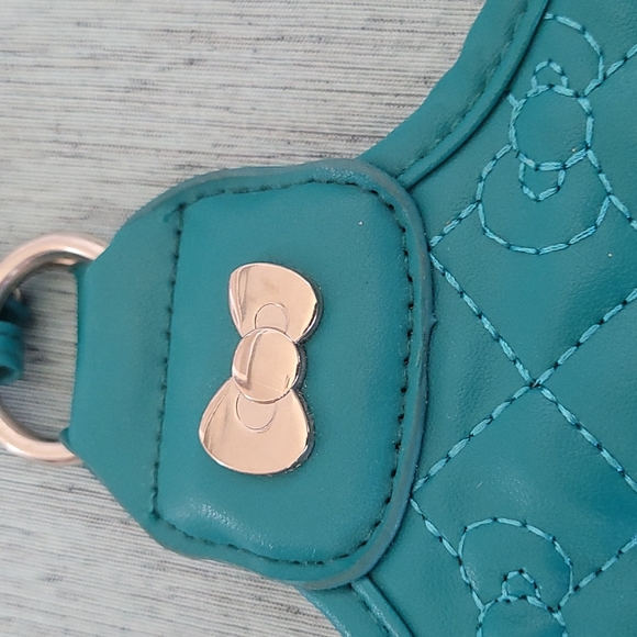 Large Sanrio Hello Kitty Tote purse handbag Teal color - Picture 3 of 9